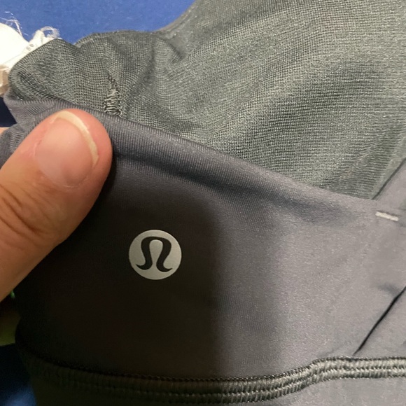 Women's Gray Lululemon Double Criss Cross Back Ribbed Sports Bra Sz 14 Yoga - Picture 4 of 8